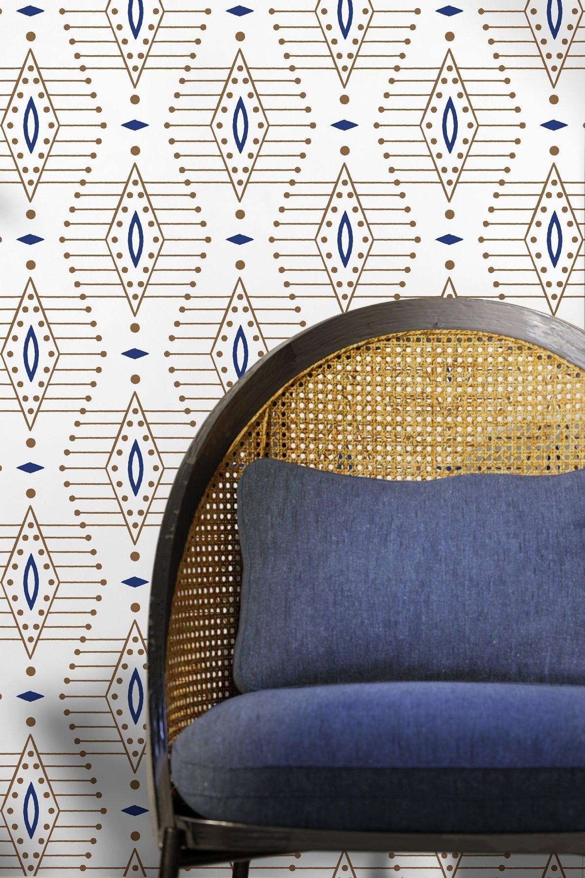 Boho Geometric Wallpaper / Peel and Stick Wallpaper Removable Wallpaper Home Decor Wall Art Wall Decor Room Decor - C837 - WallTrend