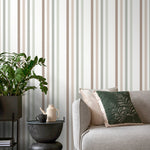 Boho Striped Wallpaper Farmhouse Wallpaper Peel and Stick and Traditional Wallpaper - D779 - WallTrend