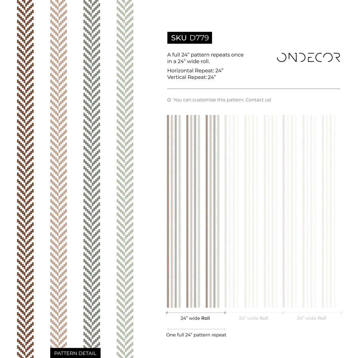 Boho Striped Wallpaper Farmhouse Wallpaper Peel and Stick and Traditional Wallpaper - D779 - WallTrend