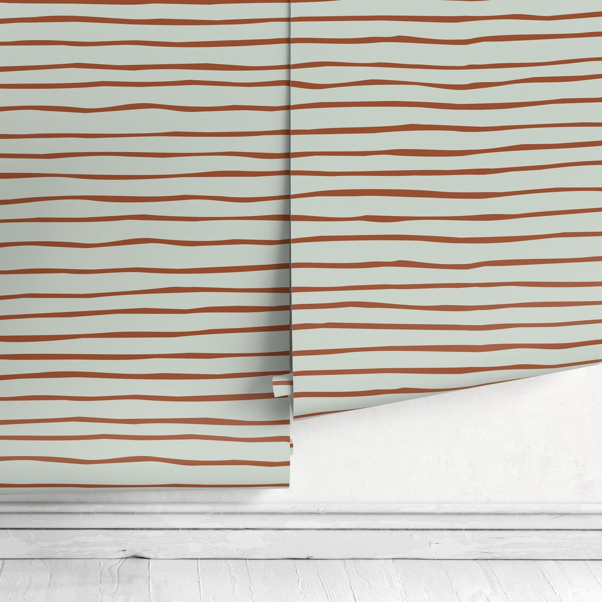 Boho Striped Wallpaper Modern Waves Wallpaper Peel and Stick and Traditional Wallpaper - D775 - WallTrend