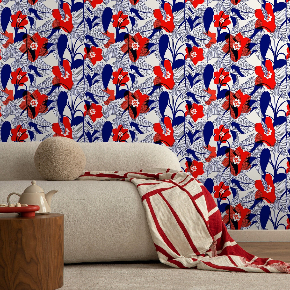 Bold Floral Impressions Wallpaper - A791 - WallTrend