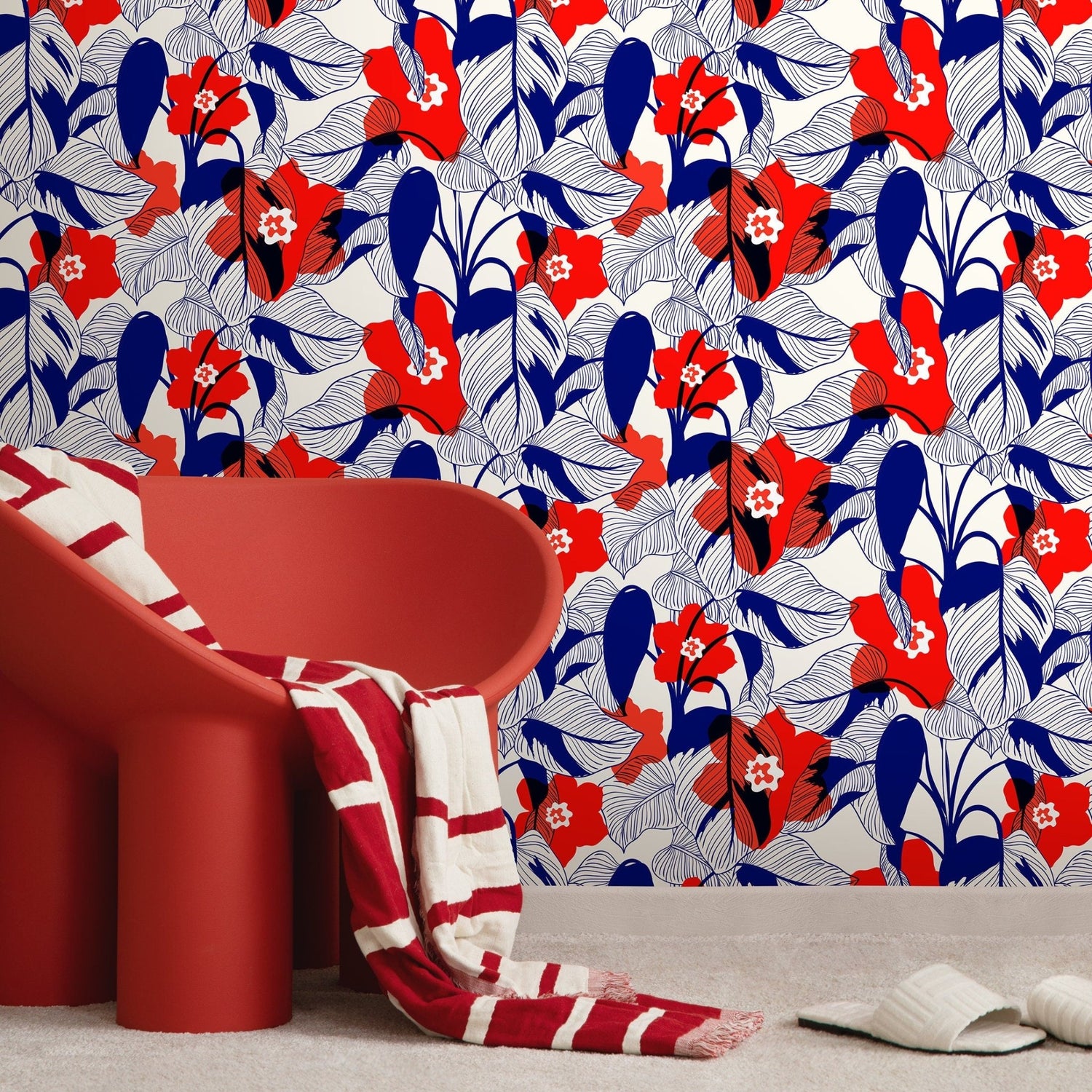 Bold Floral Impressions Wallpaper - A791 - WallTrend