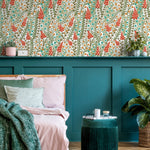 Botanical Berries and Leaves Wallpaper - A127 - WallTrend