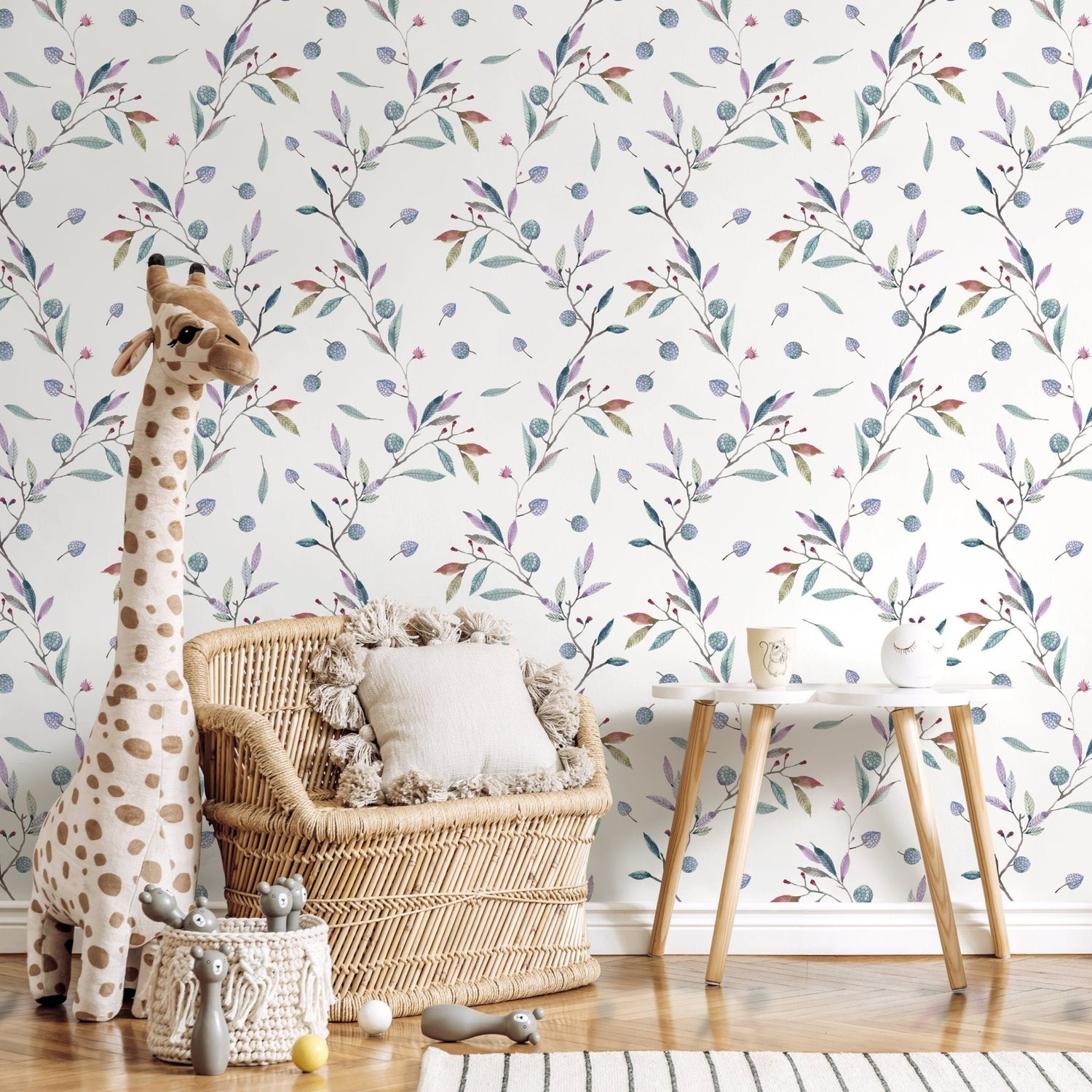 Botanical Berry Bliss Wallpaper - A391 - WallTrend