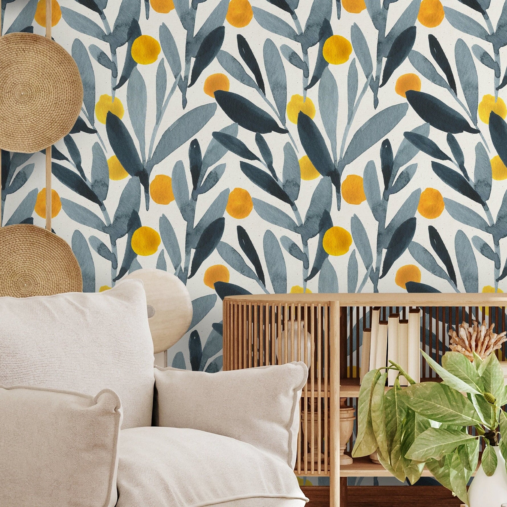 Botanical Bliss Wallpaper - A401 - WallTrend