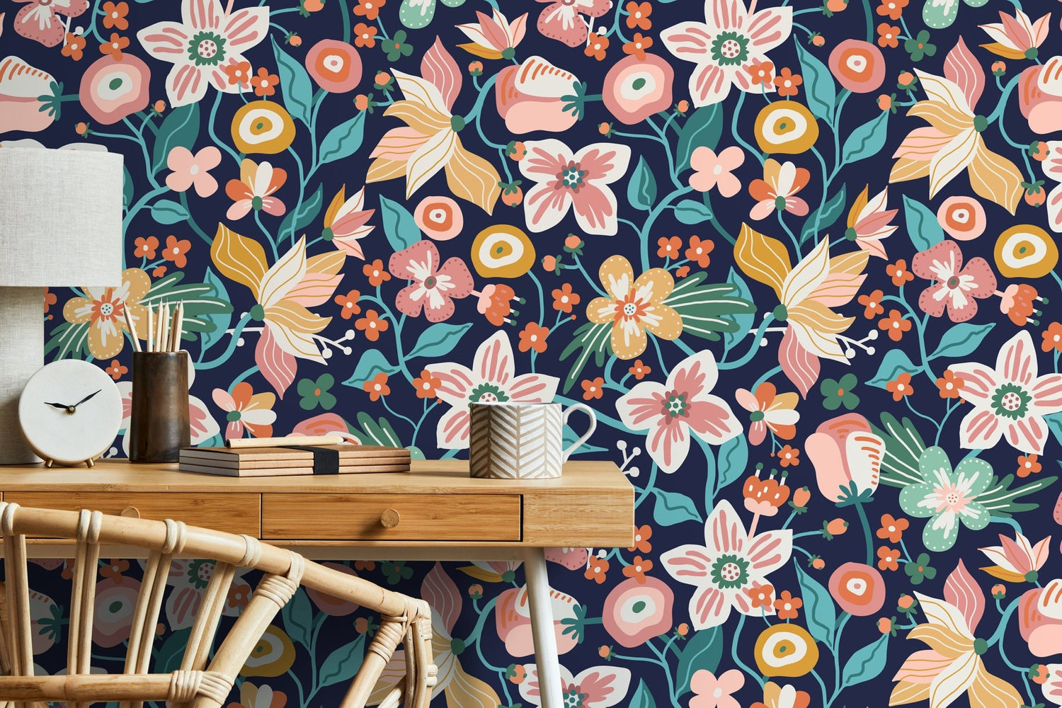 Botanical Bliss Wallpaper - D119 - WallTrend