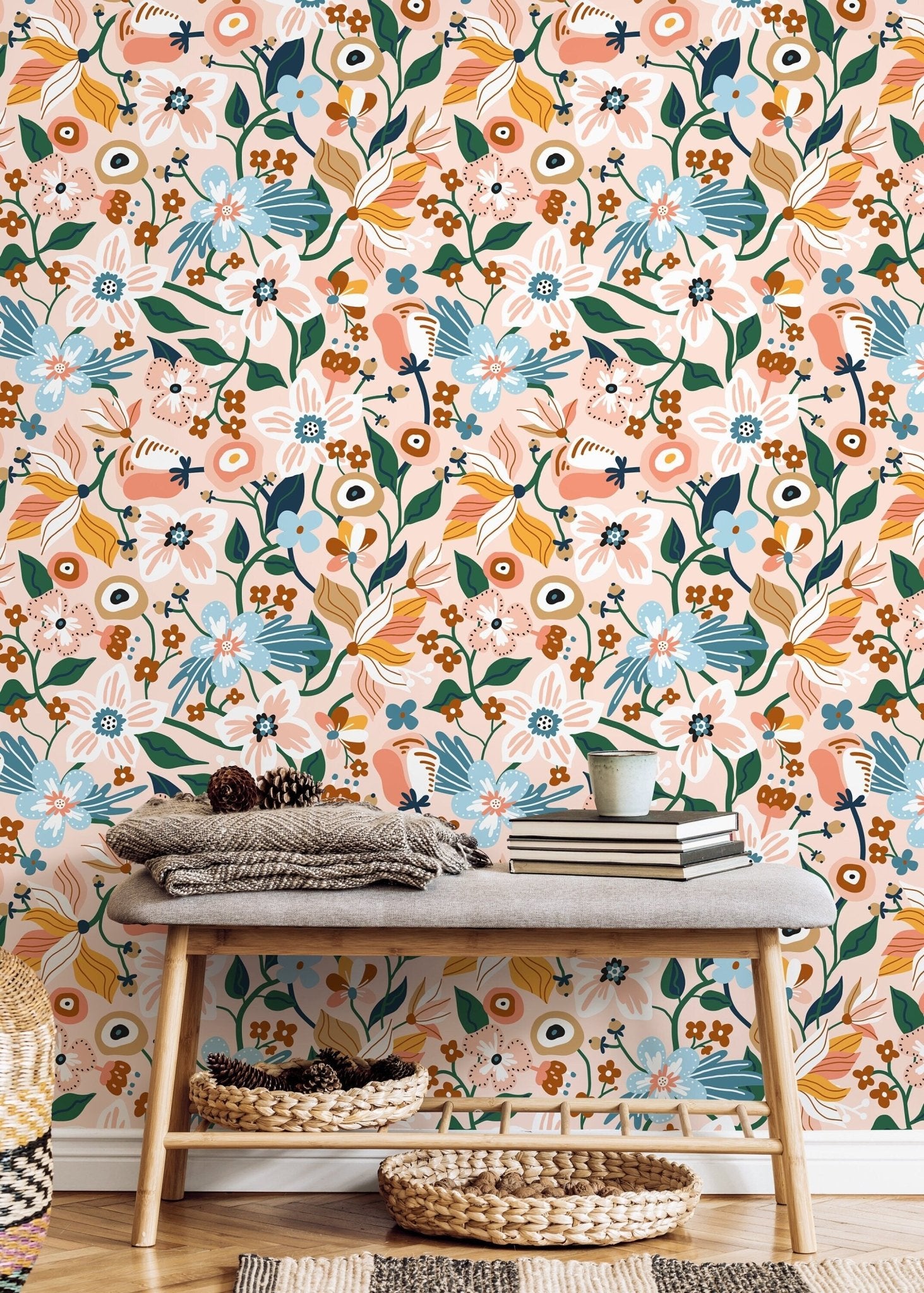 Botanical Bliss Wallpaper - D120 - WallTrend