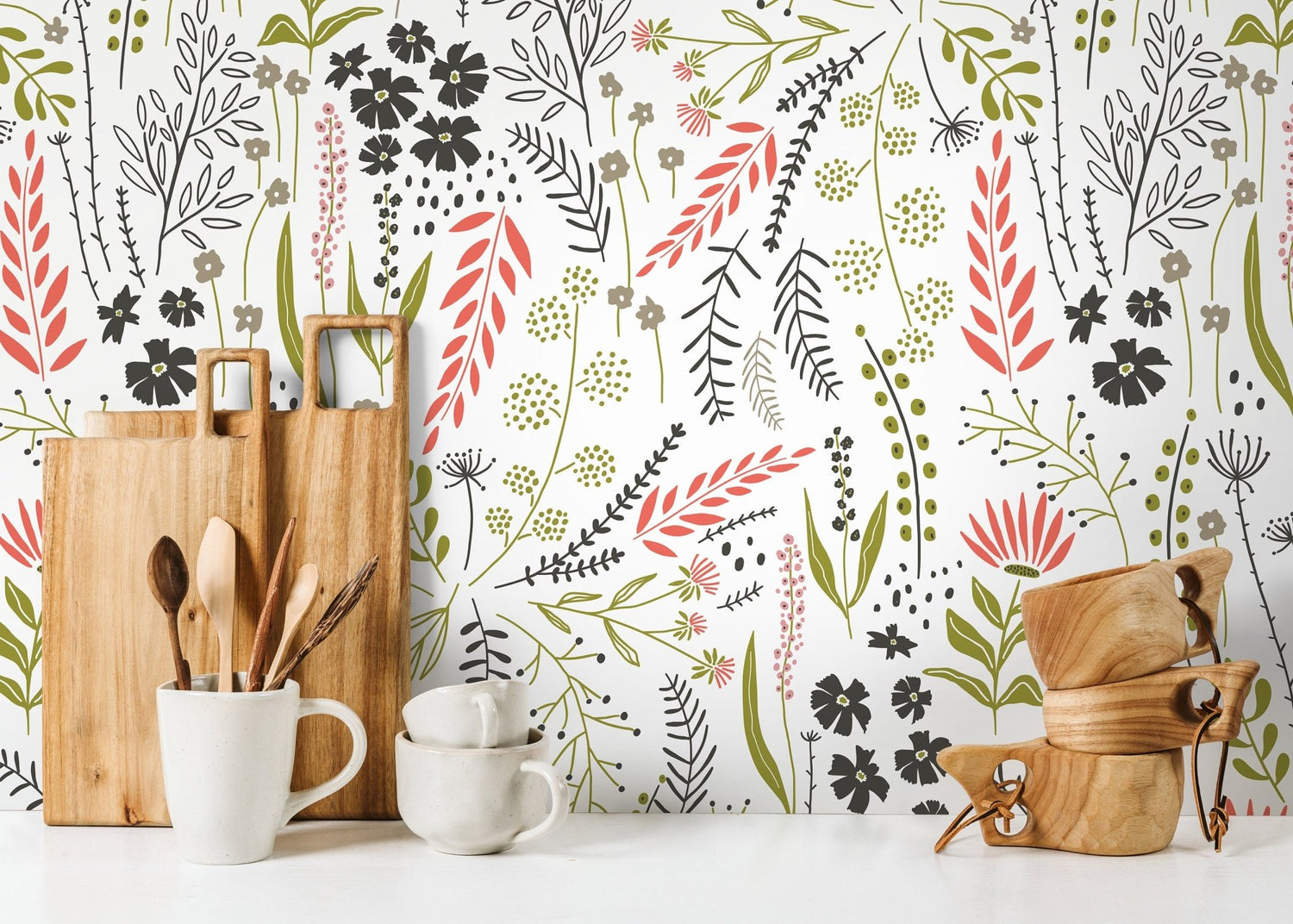 Botanical Bliss Wallpaper - D318 - WallTrend