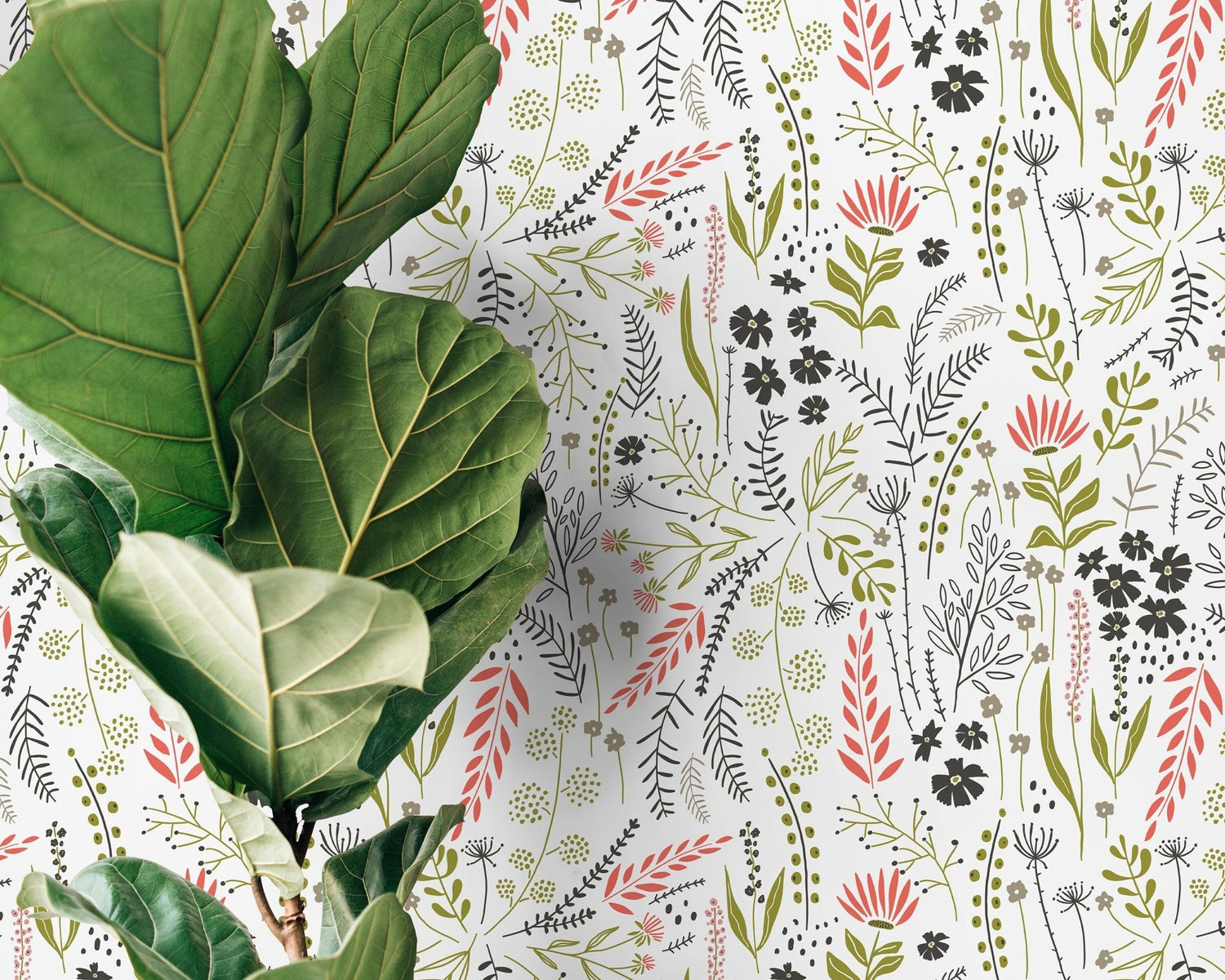 Botanical Bliss Wallpaper - D318 - WallTrend