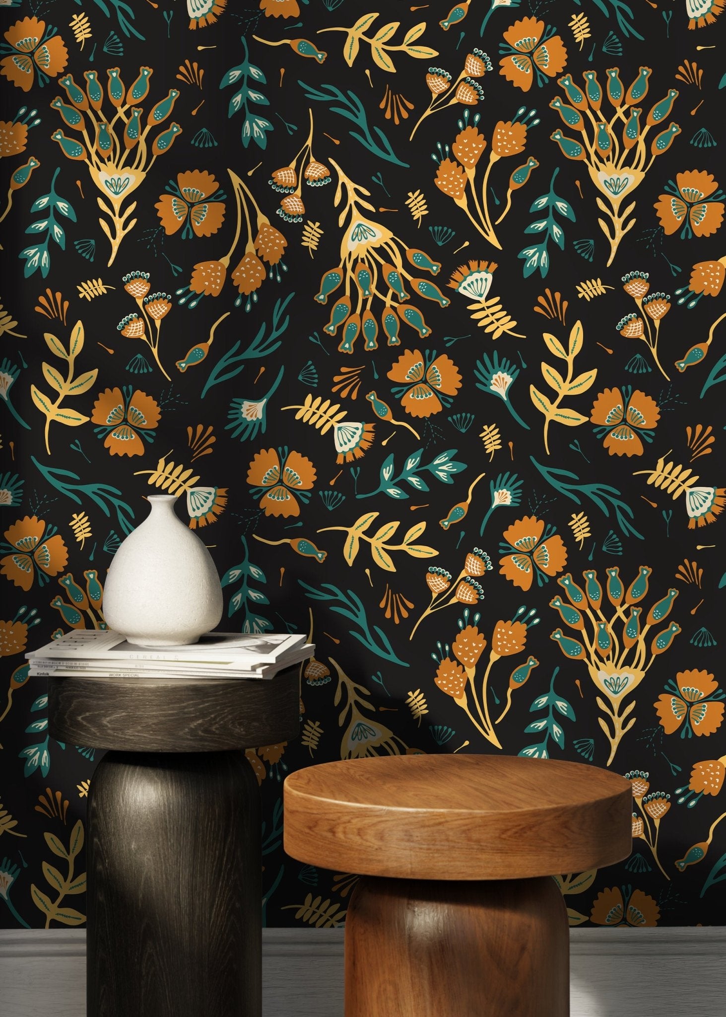 Botanical Bliss Wallpaper - D360 - WallTrend