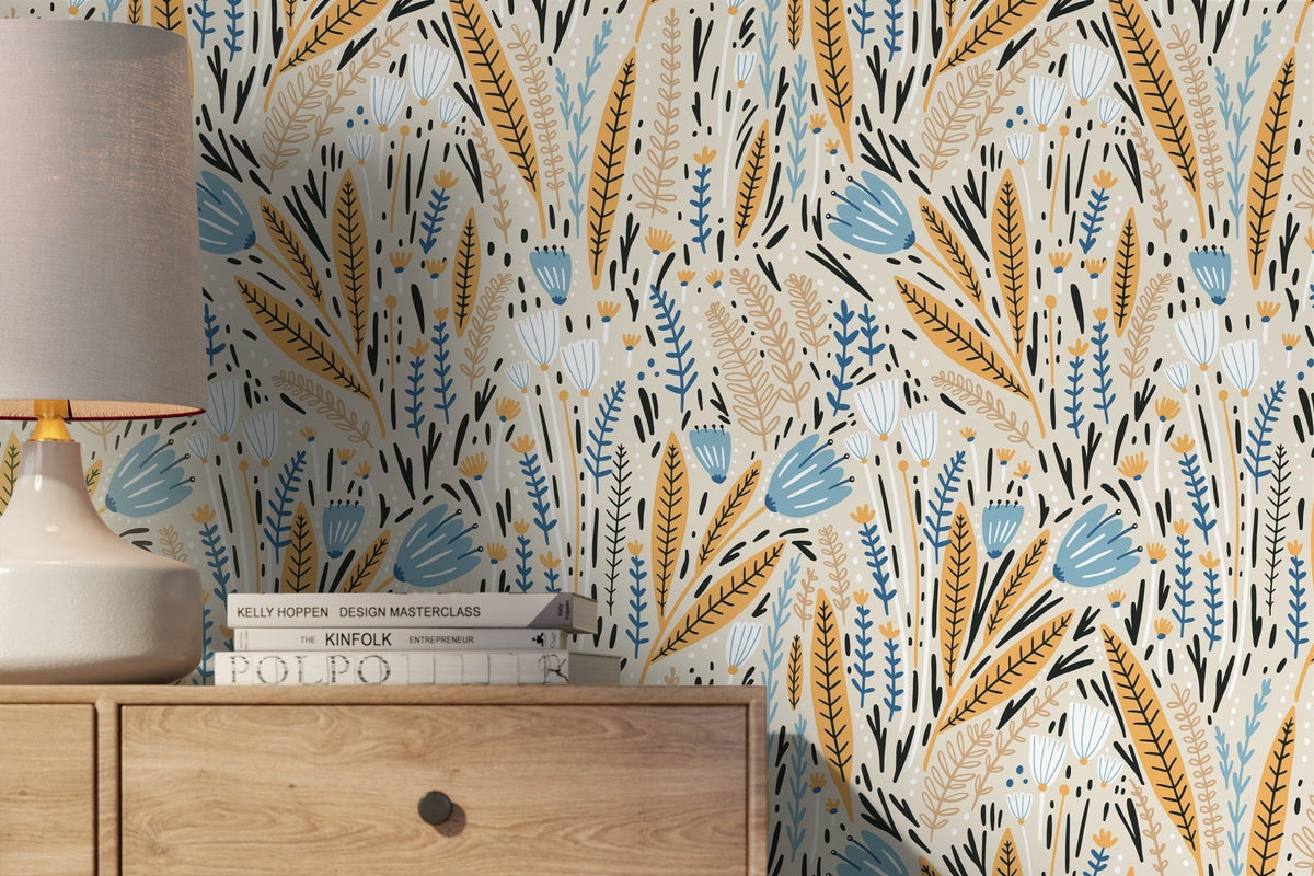 Botanical Bliss Wallpaper - D397 - WallTrend