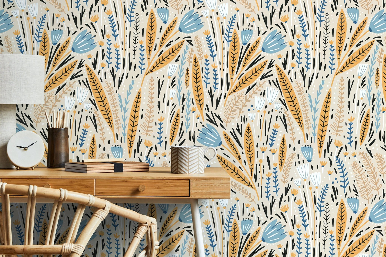 Botanical Bliss Wallpaper - D397 - WallTrend