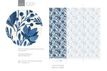 Botanical Blue Elegance Wallpaper - C227 - WallTrend