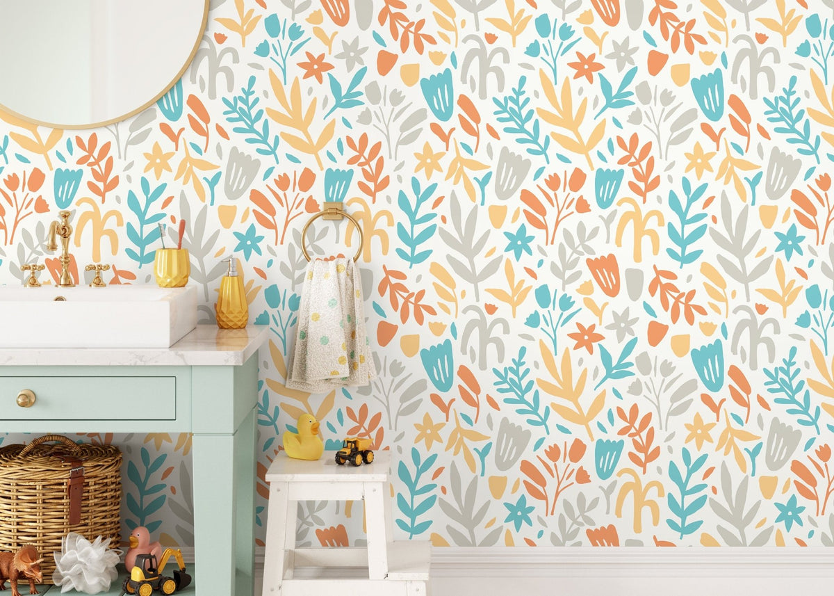 Botanical Breeze Wallpaper - D369 - WallTrend