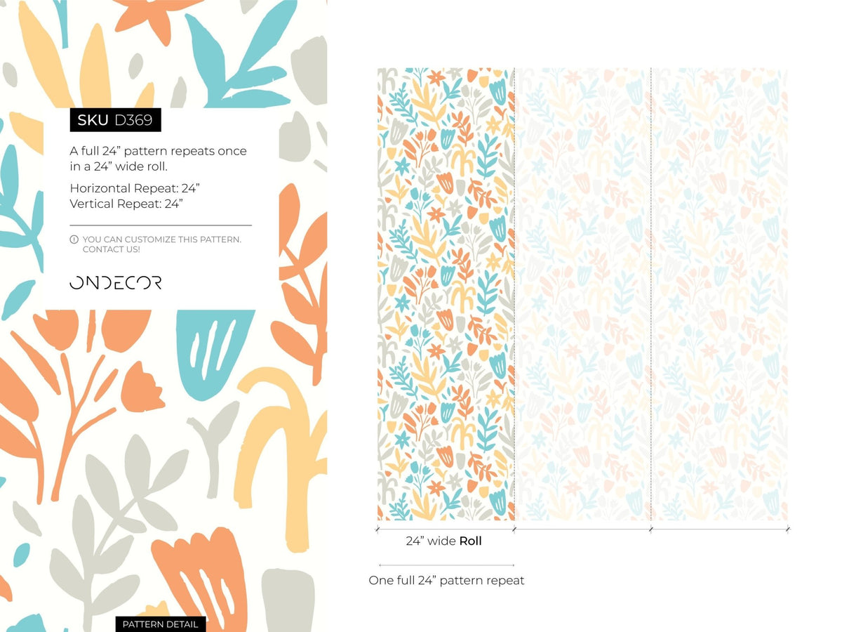 Botanical Breeze Wallpaper - D369 - WallTrend