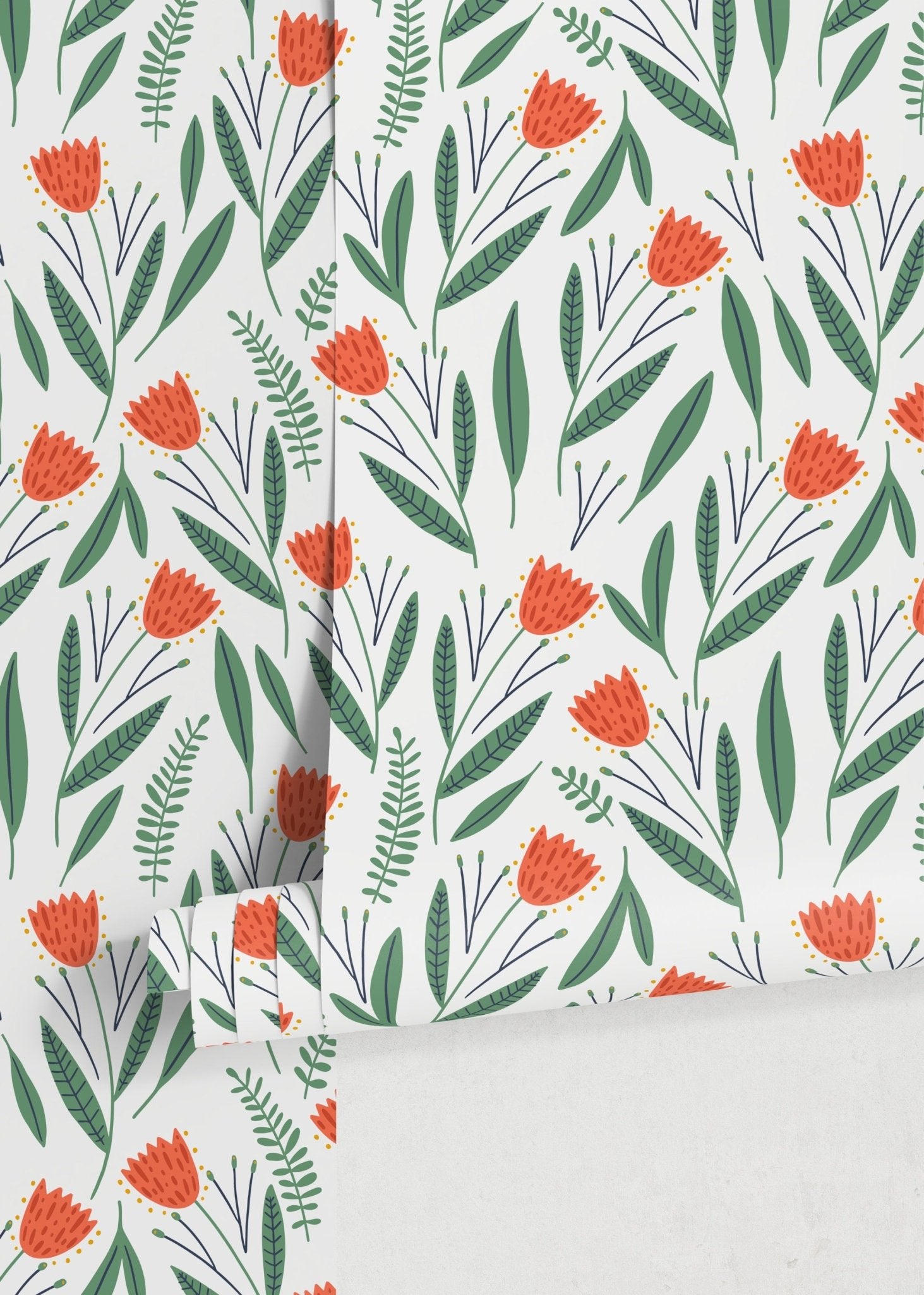 Botanical Breeze Wallpaper - D387 - WallTrend