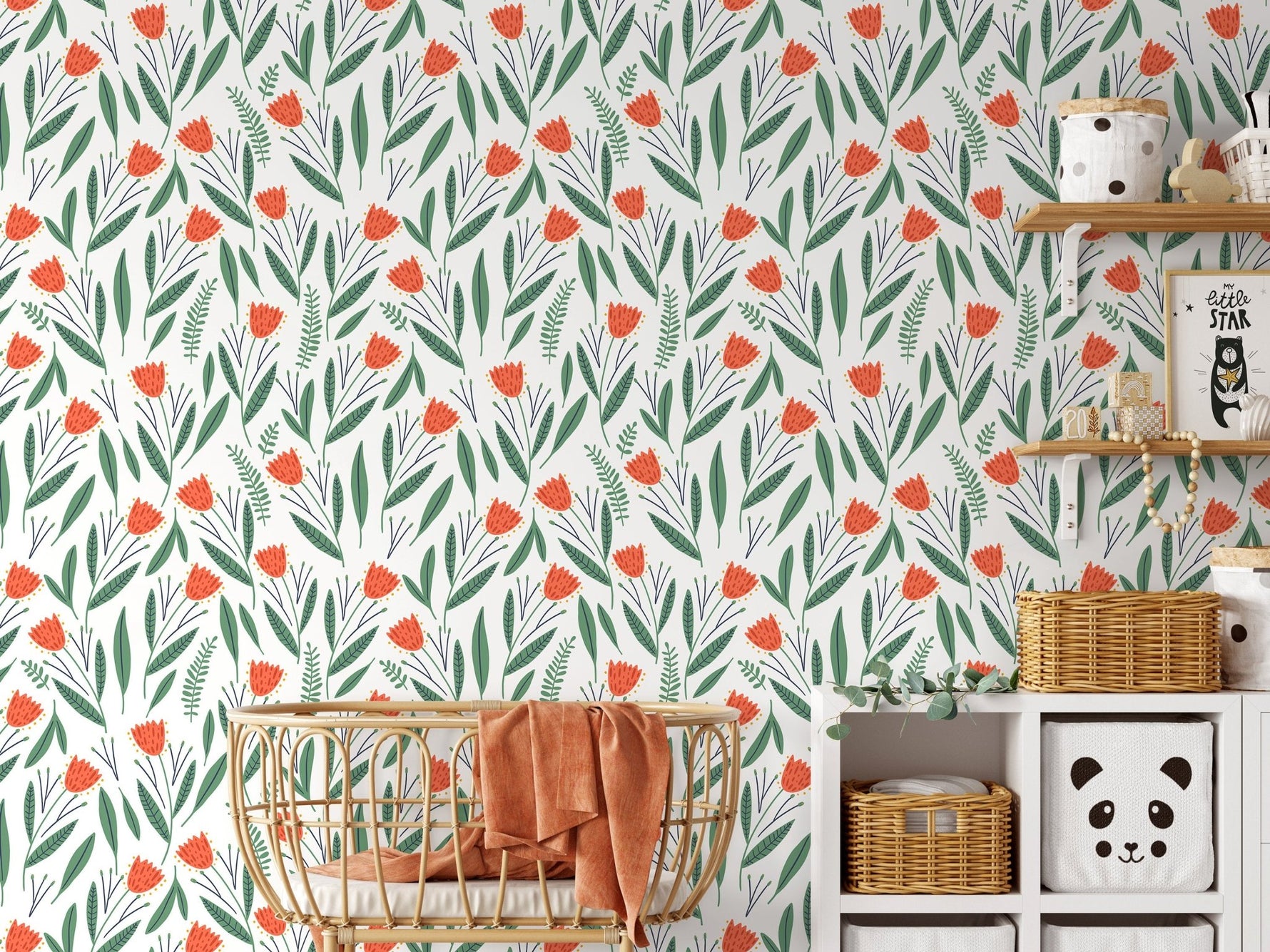 Botanical Breeze Wallpaper - D387 - WallTrend