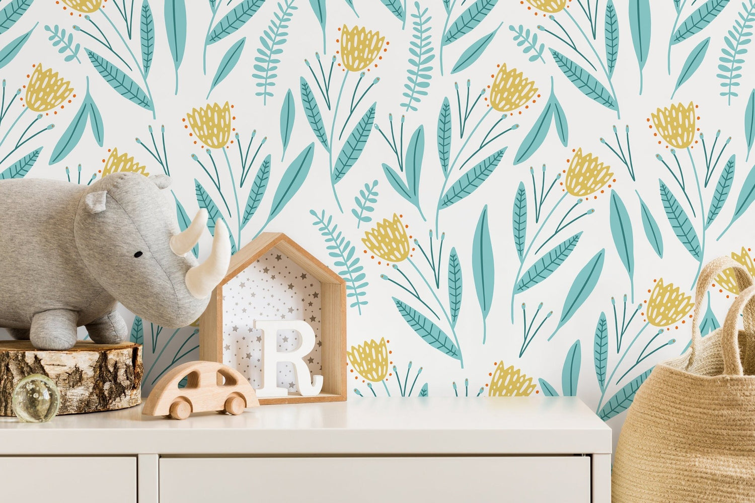 Botanical Breeze Wallpaper - D389 - WallTrend