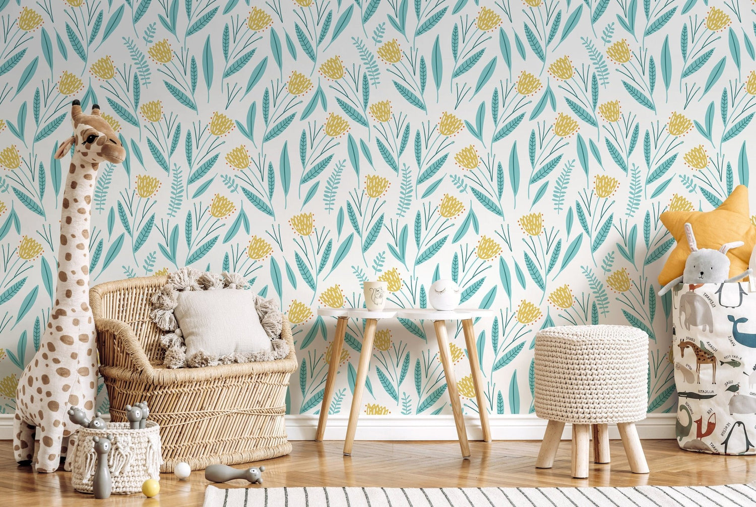 Botanical Breeze Wallpaper - D389 - WallTrend