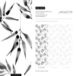 Botanical Charcoal Elegance Wallpaper - B057 - WallTrend