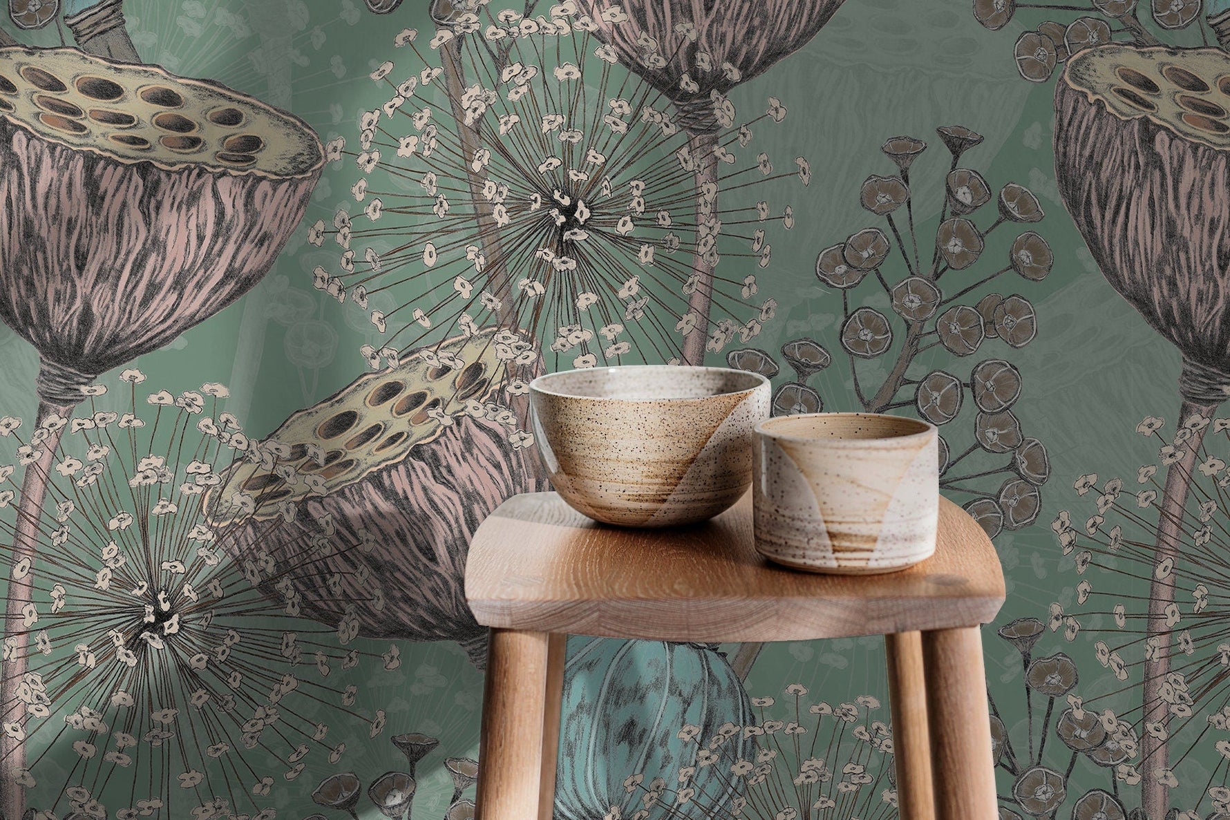 Botanical Dandelion Dream Wallpaper - C001 - WallTrend