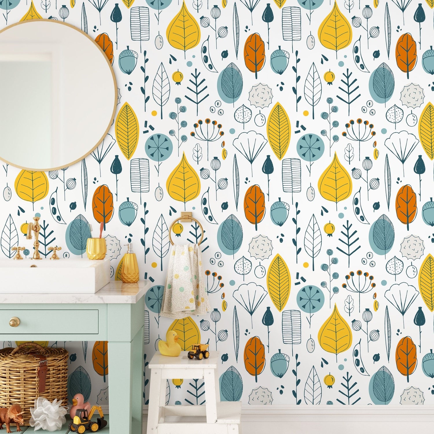 Botanical Delight Wallpaper - A398 - WallTrend