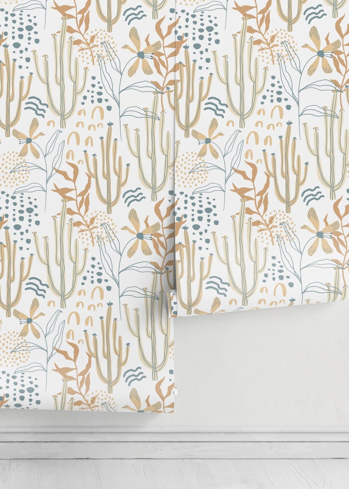 Botanical Desert Blooms Wallpaper - D314 - WallTrend