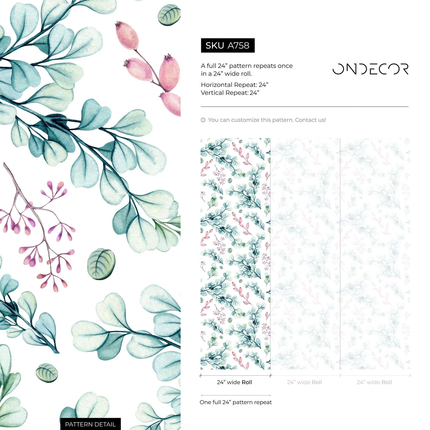 Botanical Elegance Wallpaper - A758 - WallTrend