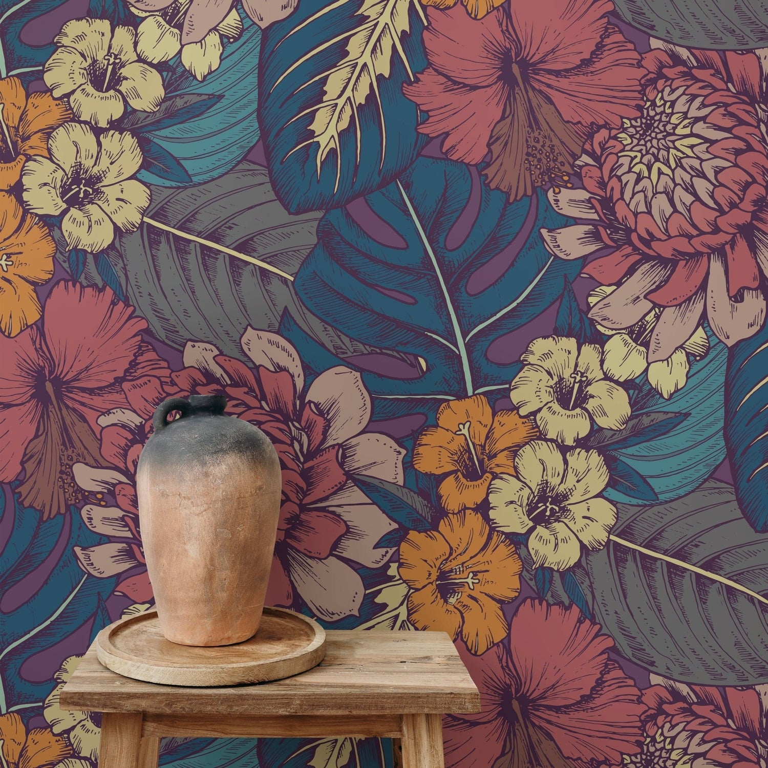 Botanical Elegance Wallpaper - B395 - WallTrend