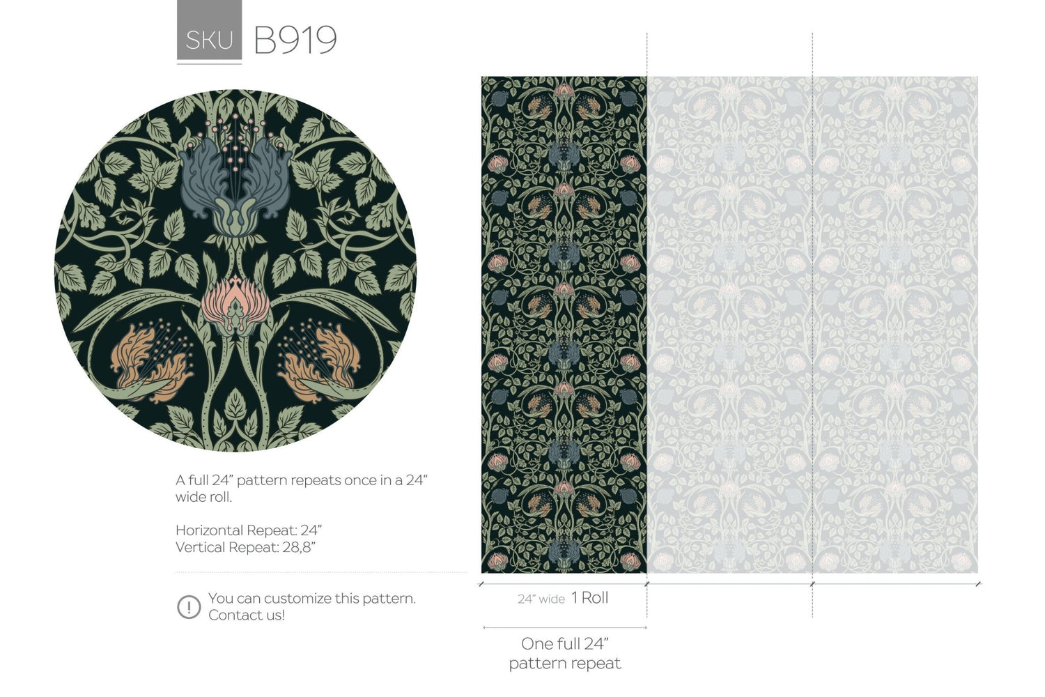 Botanical Elegance Wallpaper - B919 - WallTrend