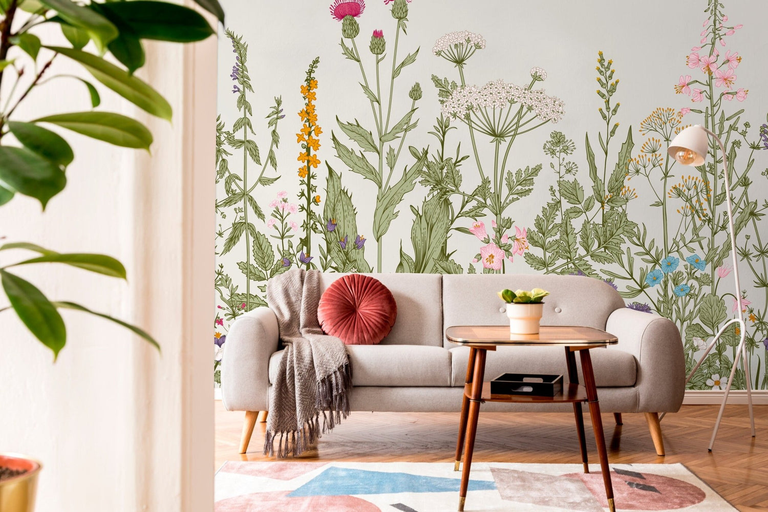 Botanical Elegance Wallpaper - C038 - WallTrend