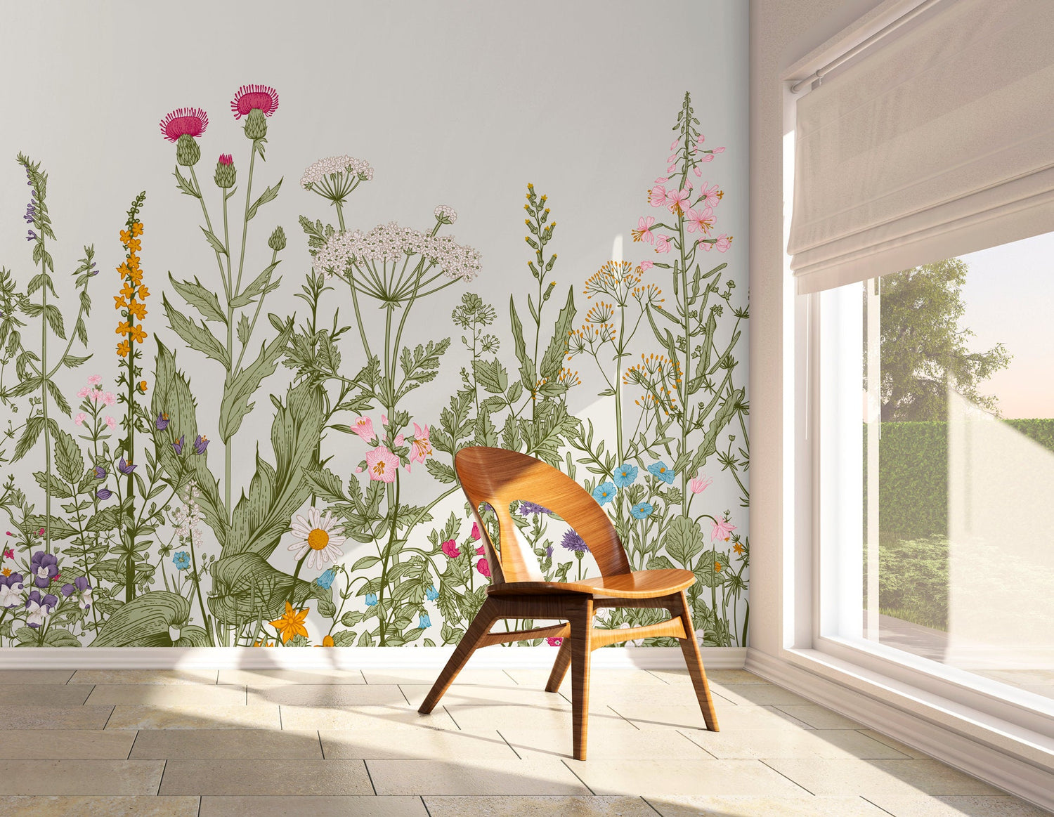 Botanical Elegance Wallpaper - C038 - WallTrend