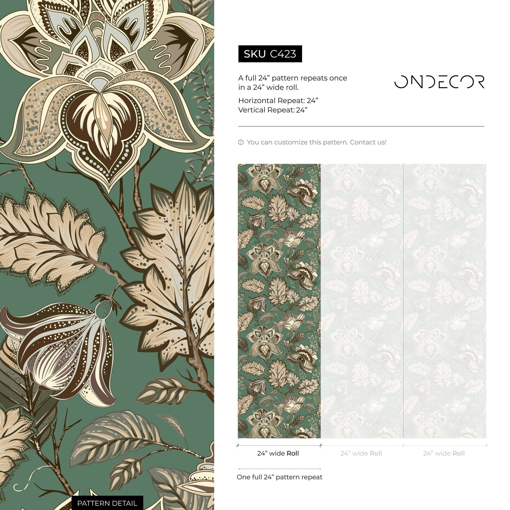 Botanical Elegance Wallpaper - C423 - WallTrend