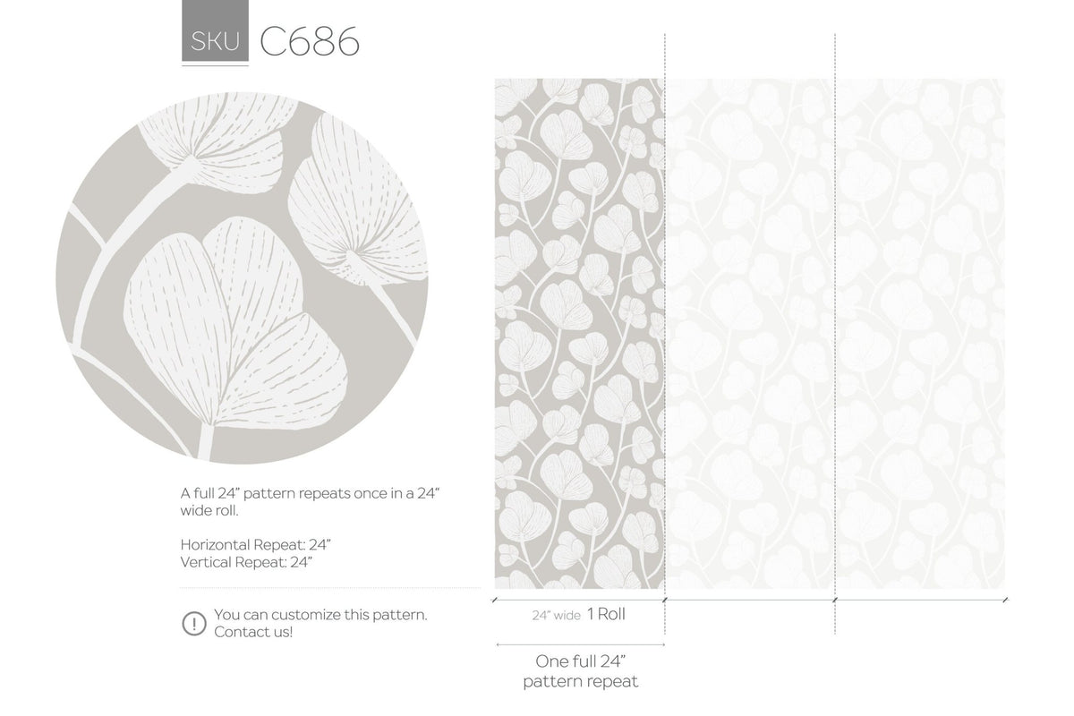 Botanical Elegance Wallpaper - C686 - WallTrend