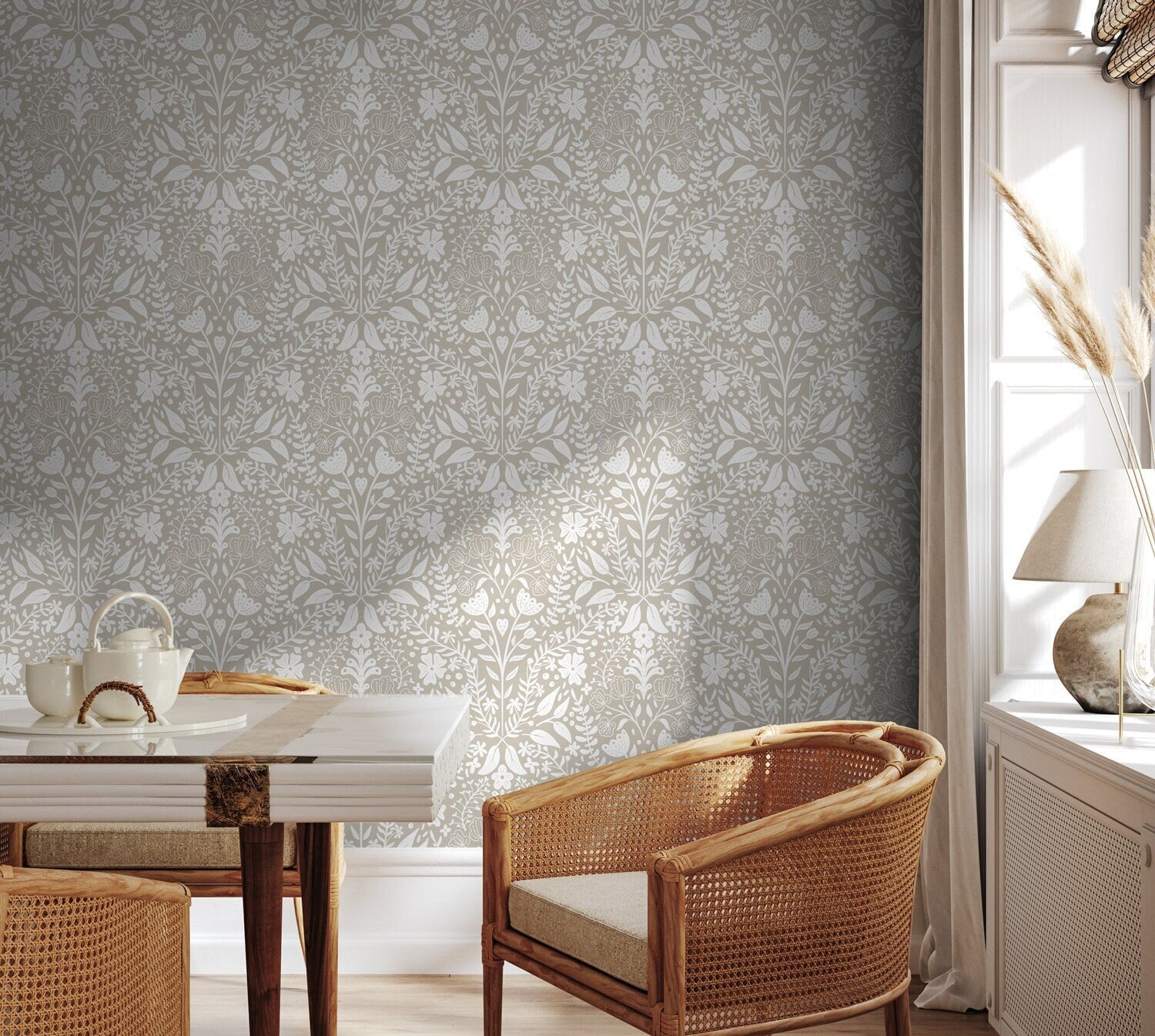 Botanical Elegance Wallpaper - C807 - WallTrend