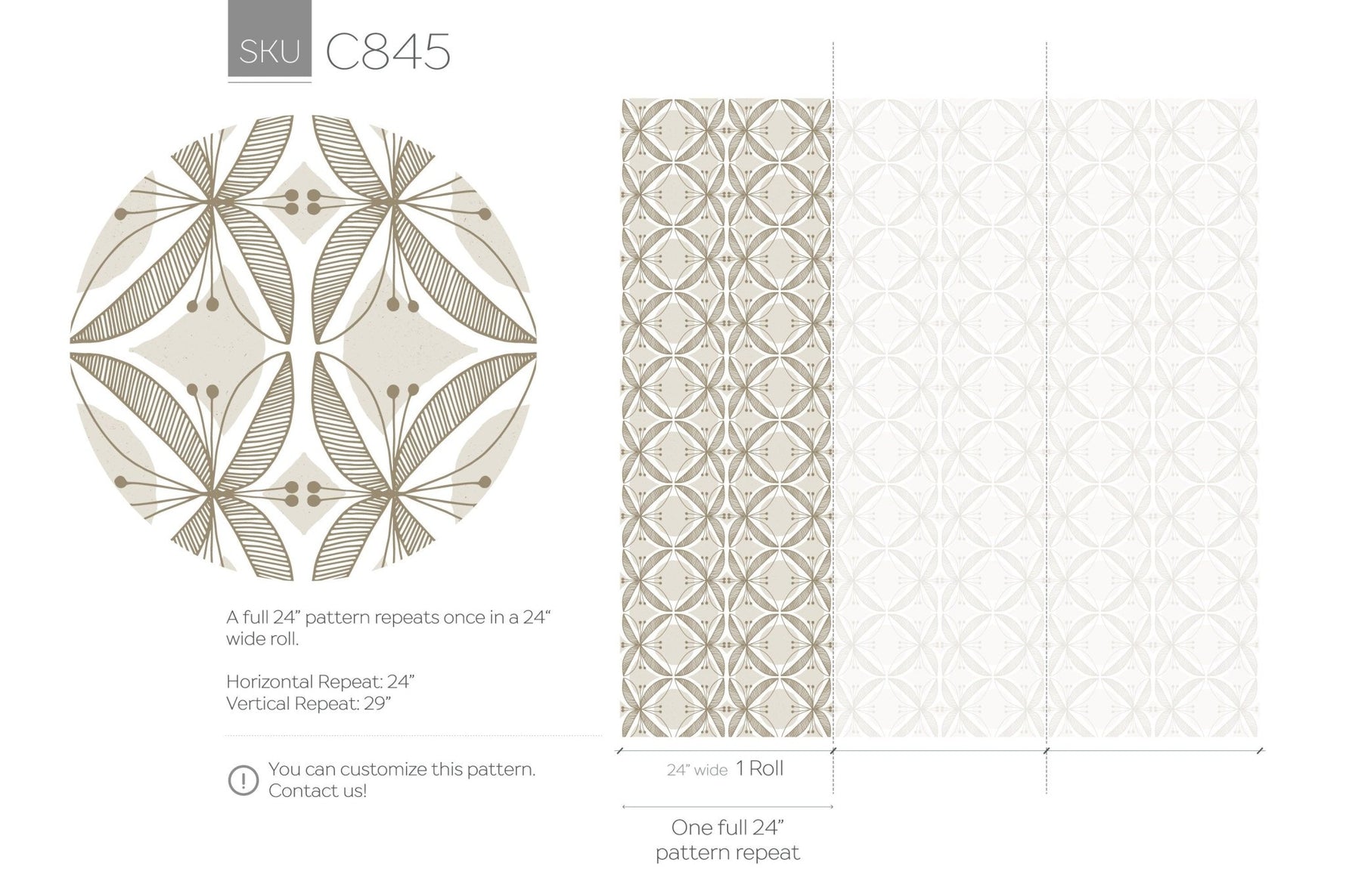 Botanical Elegance Wallpaper - C845 - WallTrend