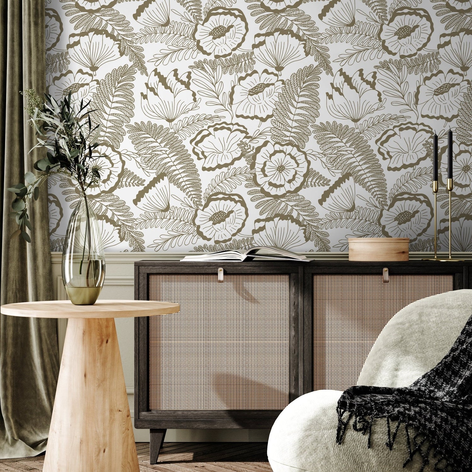 Botanical Elegance Wallpaper - C849 - WallTrend