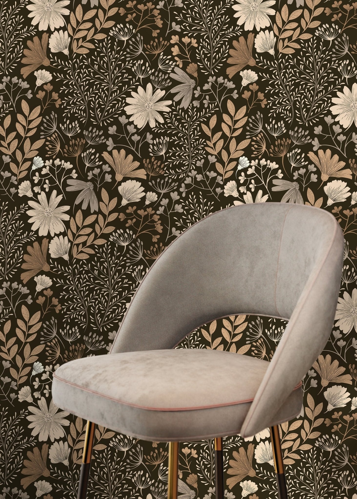 Botanical Elegance Wallpaper - D133 - WallTrend