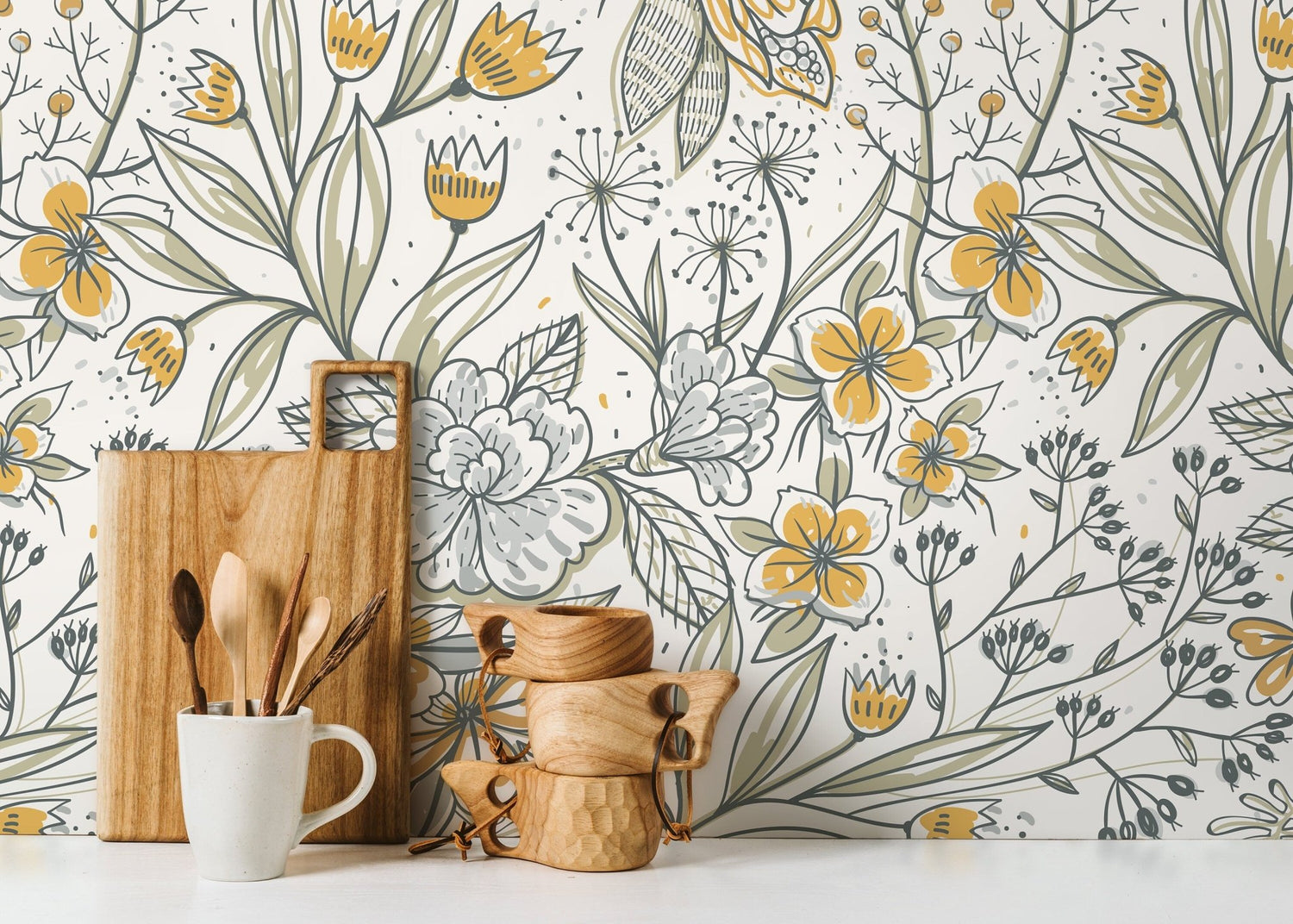 Botanical Elegance Wallpaper - D140 - WallTrend