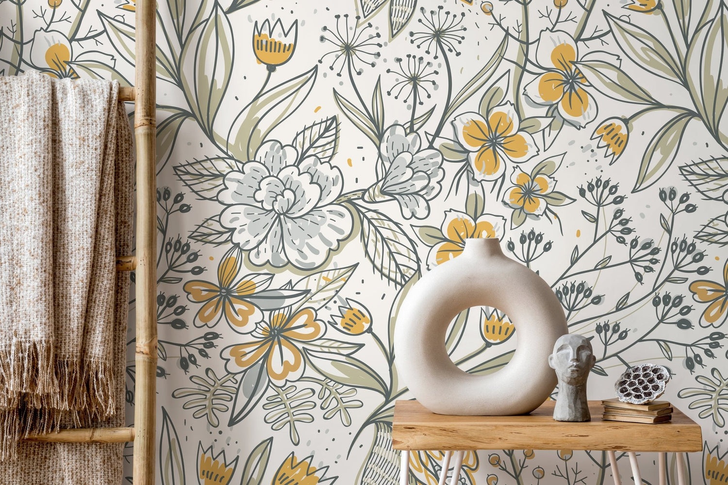 Botanical Elegance Wallpaper - D140 - WallTrend