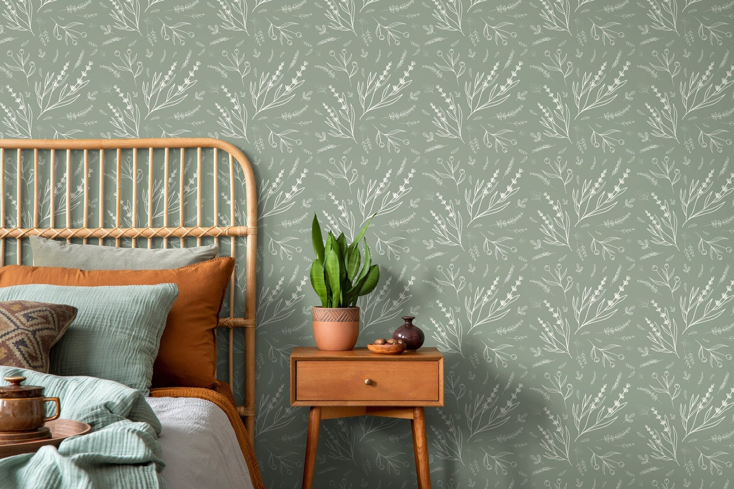 Botanical Elegance Wallpaper - D401 - WallTrend