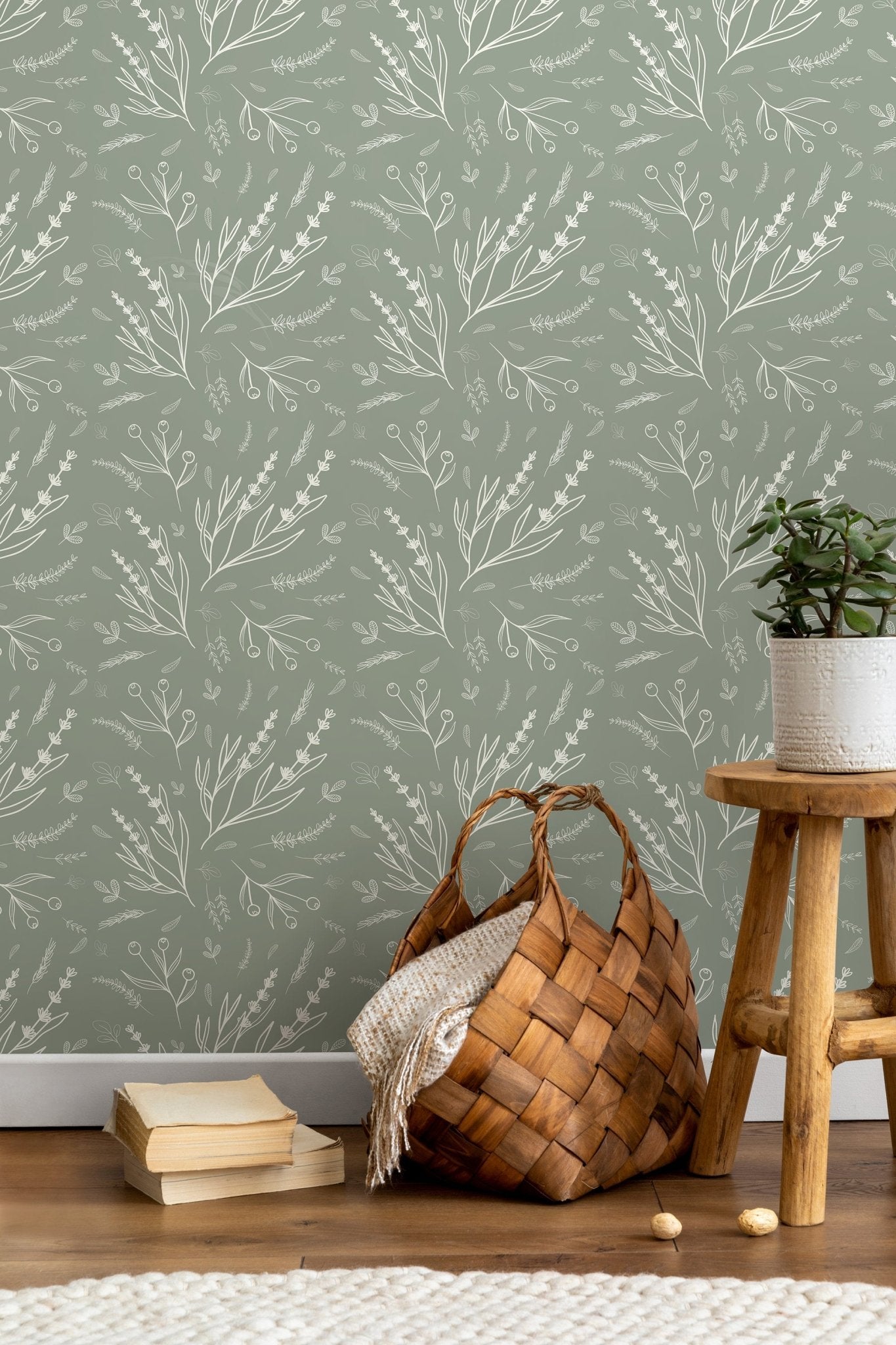 Botanical Elegance Wallpaper - D401 - WallTrend