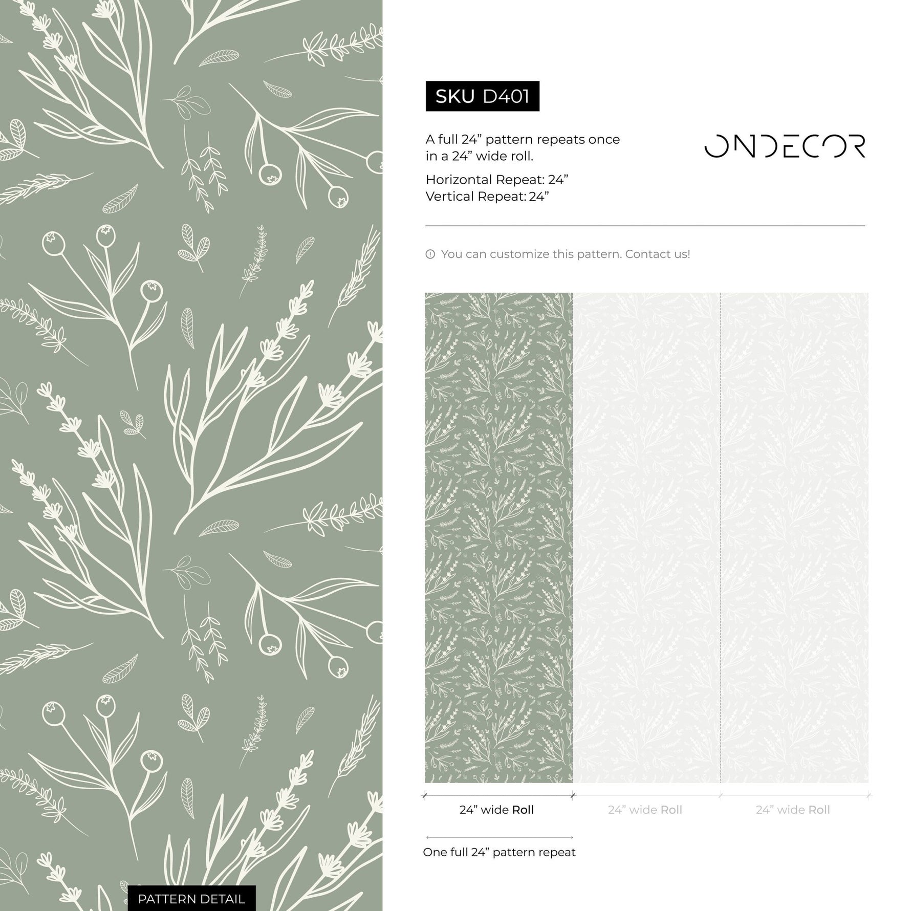 Botanical Elegance Wallpaper - D401 - WallTrend