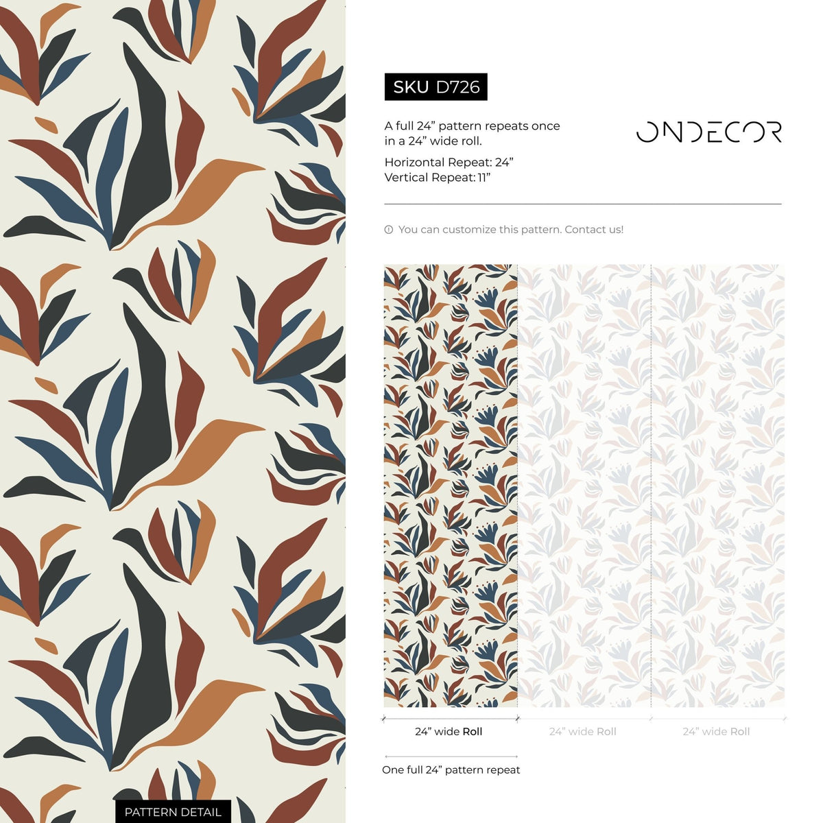 Botanical Elegance Wallpaper - D726 - WallTrend