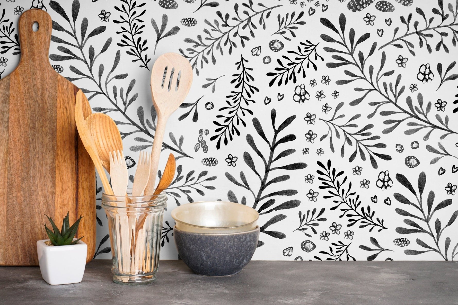 Botanical Elegance Wallpaper - X002 - WallTrend