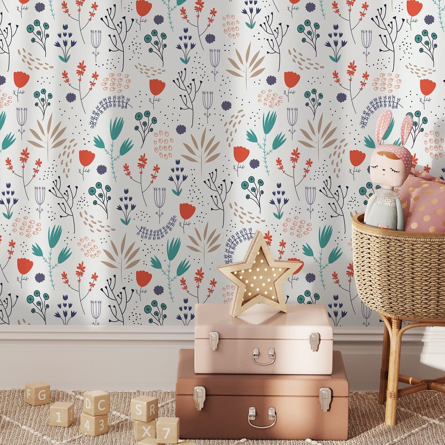 Botanical Harmony Wallpaper - A163 - WallTrend