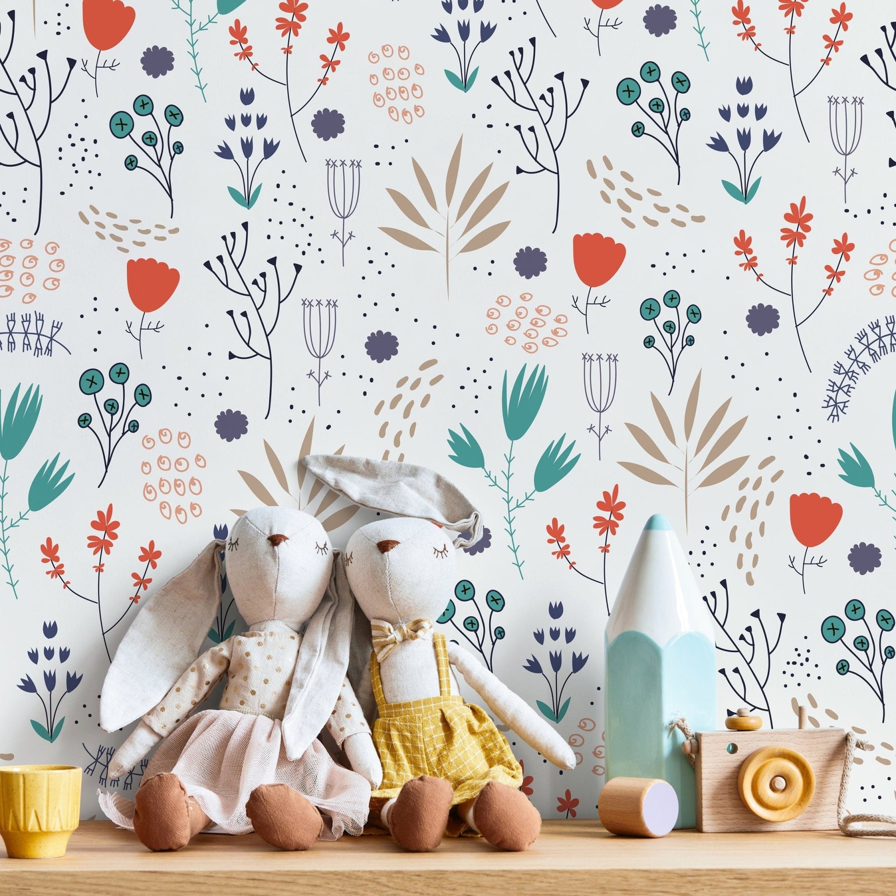 Botanical Harmony Wallpaper - A163 - WallTrend