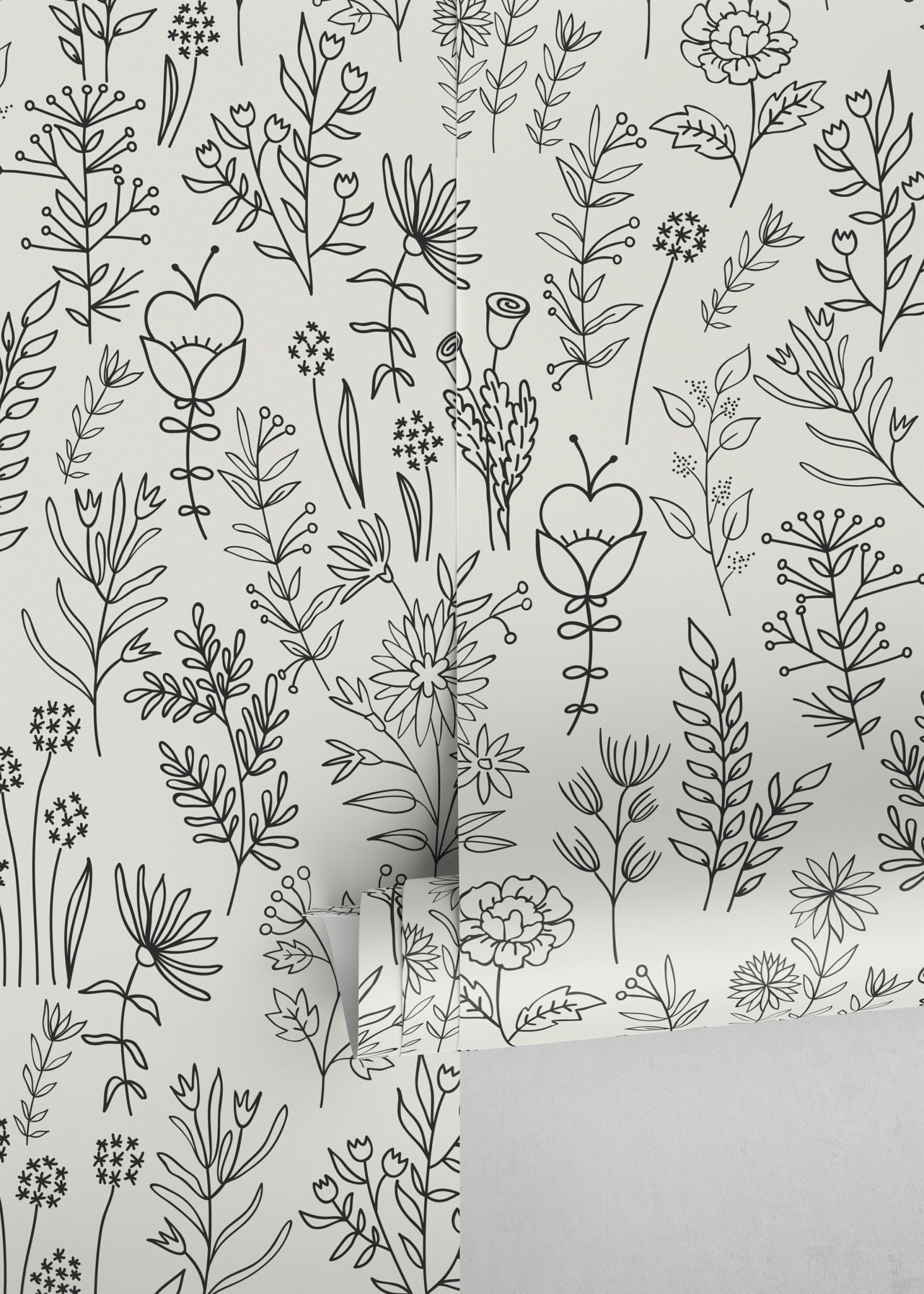 Botanical Illustration Wallpaper - D234 - WallTrend