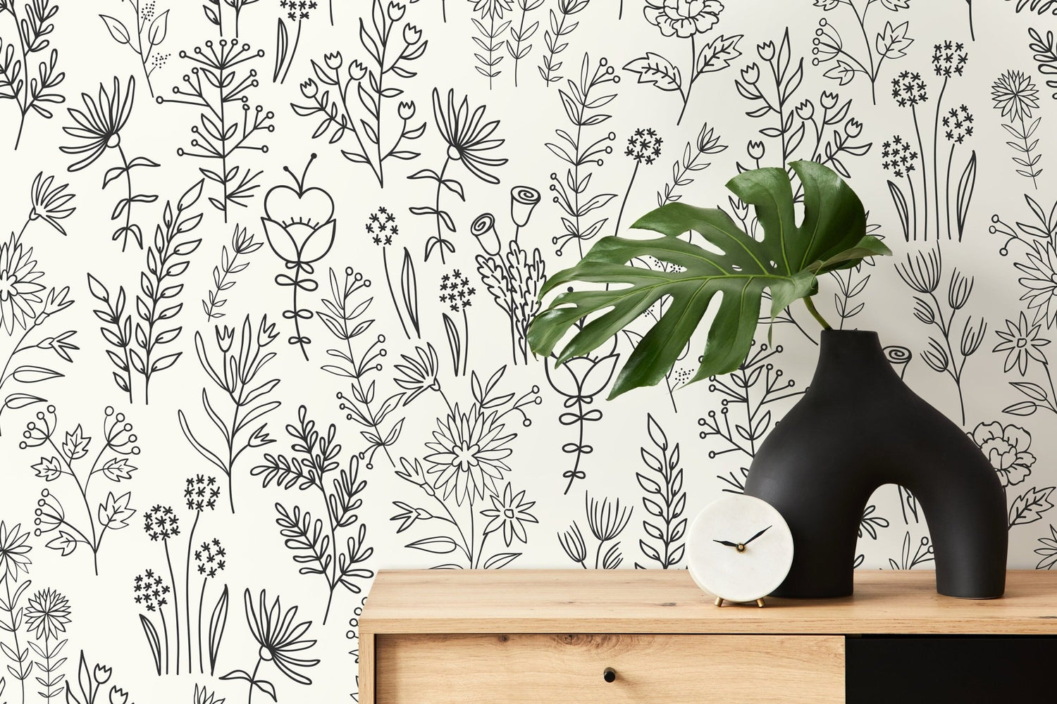 Botanical Illustration Wallpaper - D234 - WallTrend