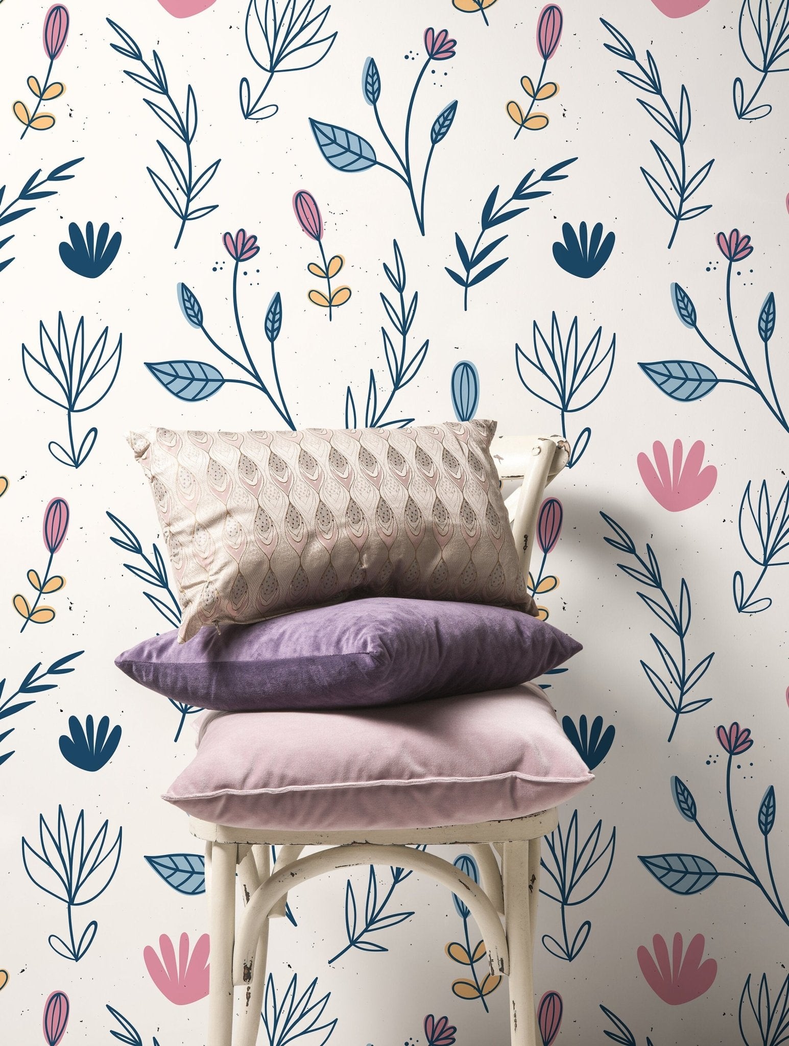 Botanical Illustration Wallpaper - D271 - WallTrend